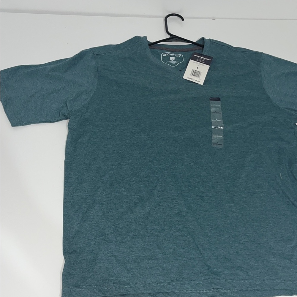 Arche Men's Short Sleeve Teal Tee - Picture 4 of 7